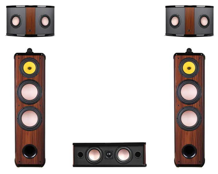 Diva8.3HT/Diva 6.1HT/Diva6.3HT Home Theater 5.0 Channel Sterero Sound System Front Diva 6.3F Center Diva 6.3C Rear Diva 6.3R