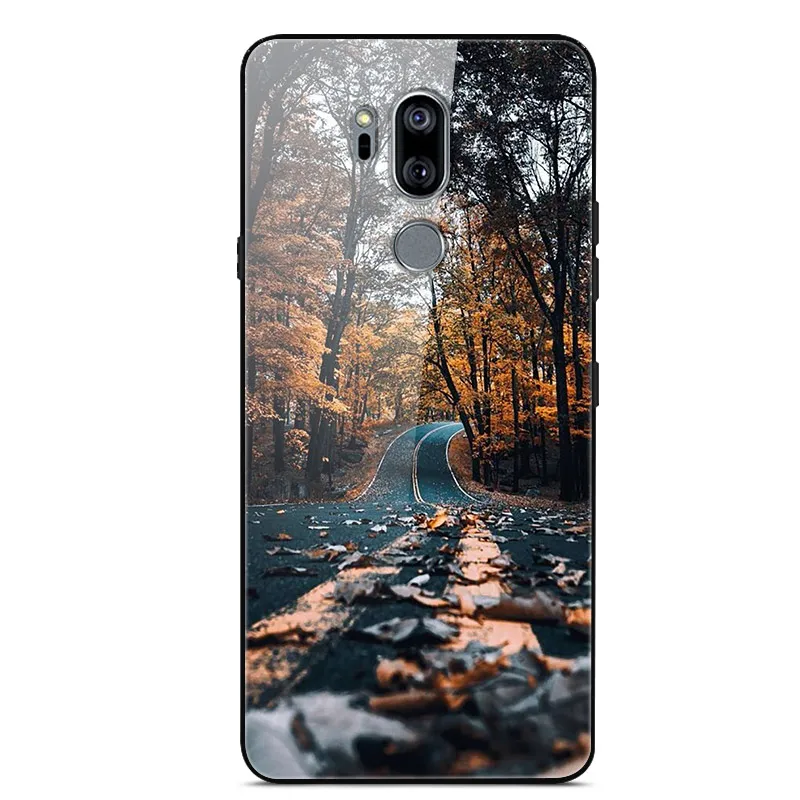 31 Для LG G7 ThinQ чехол закаленного стекла задняя твердая Крышка для Funda LG G7 ThinQ G710 чехол для телефона бампер для LG G7 ThinQ крышка G7+ 6,1" - Цвет: 31