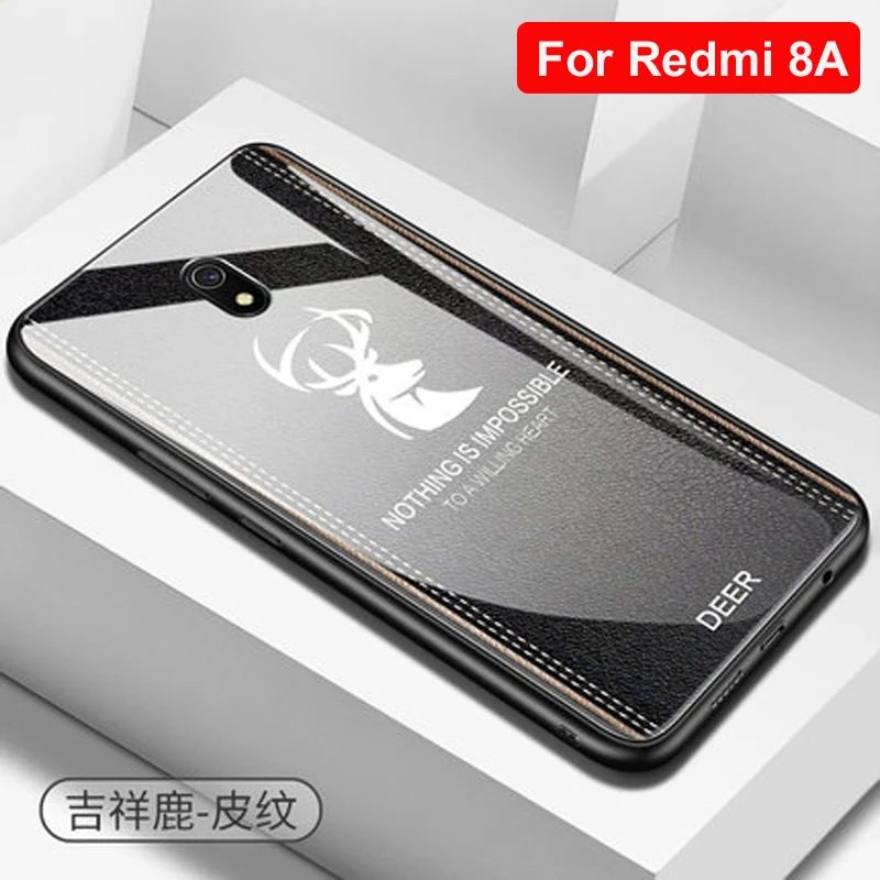 Для xiaomi redmi 8A чехол redmi 8A закаленное стекло+ ТПУ Рамка твердая задняя крышка для xiaomi redmi 8 стеклянный чехол redmi 8 оболочка - Цвет: Redmi 8A