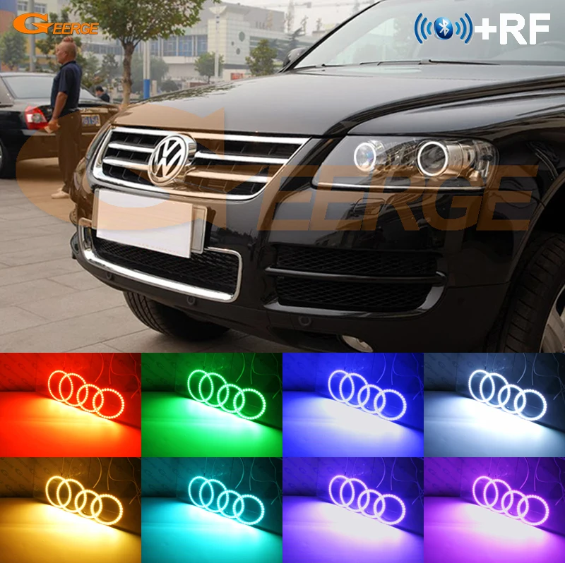 Для Volkswagen VW Touareg 7L 2003 2004 2005 2006 2007 2008 2009 2010 RF remote Bluetooth APP многоцветный RGB комплект