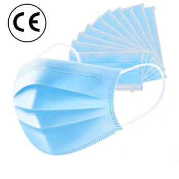 

masks disposable protection, 3-layer filter, dust-proof and anti-fog ear-hung masks, With CE certification，fast delivery