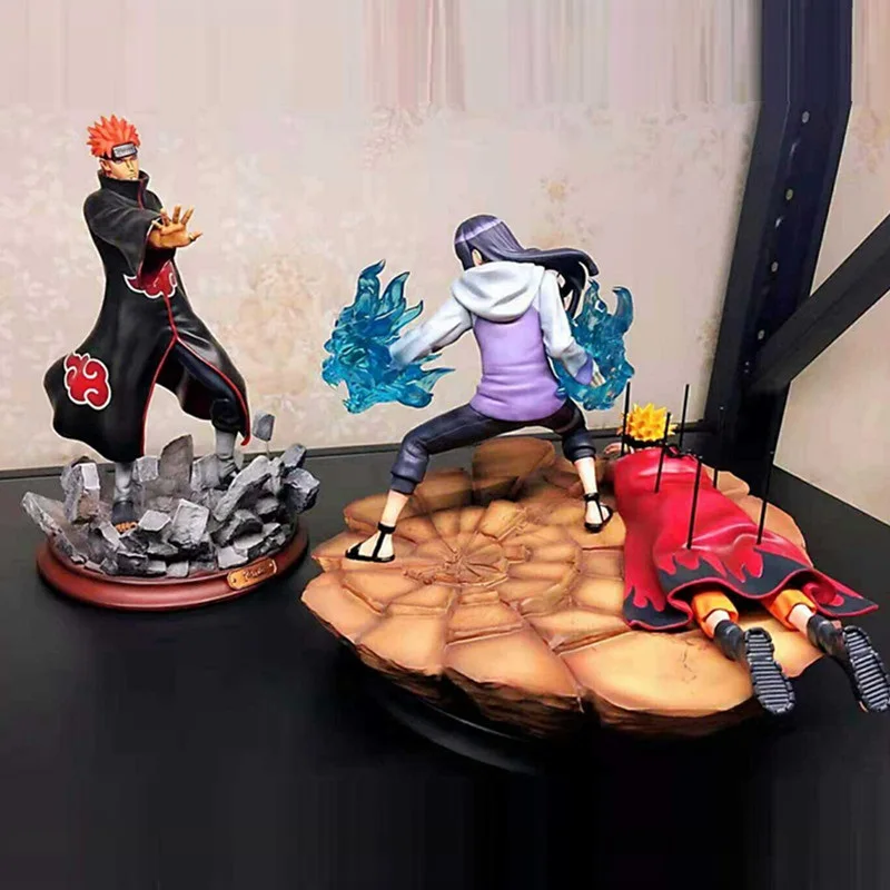 Наруто Hyuga Hinata Uzumaki Наруто Hyuga Ichizoku GK статуя смолы фигурка Коллекция Модель игрушки X4164