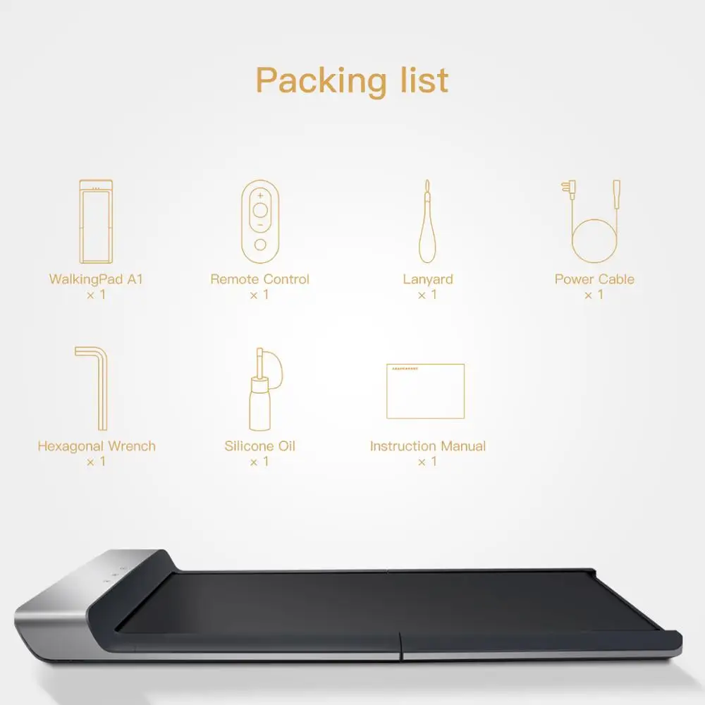  WalkingPad A1 Smart Electric Foldable Treadmill For Home Jog Fast Walk Machine Recovery Train Fitne