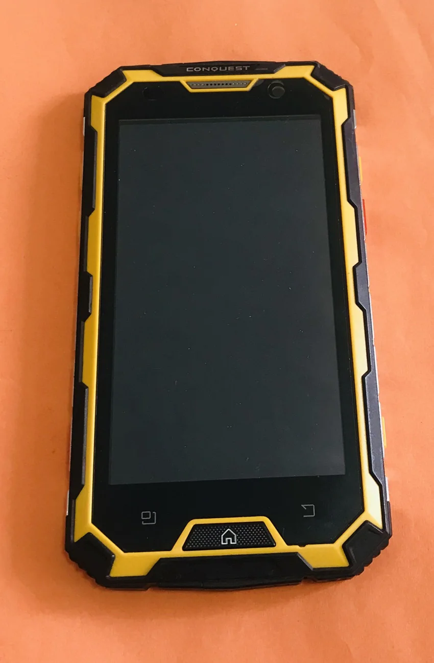 

Used Original Touch screen + LCD display+ Frame for Conquest S8 MTK6735 Quad Core free shipping