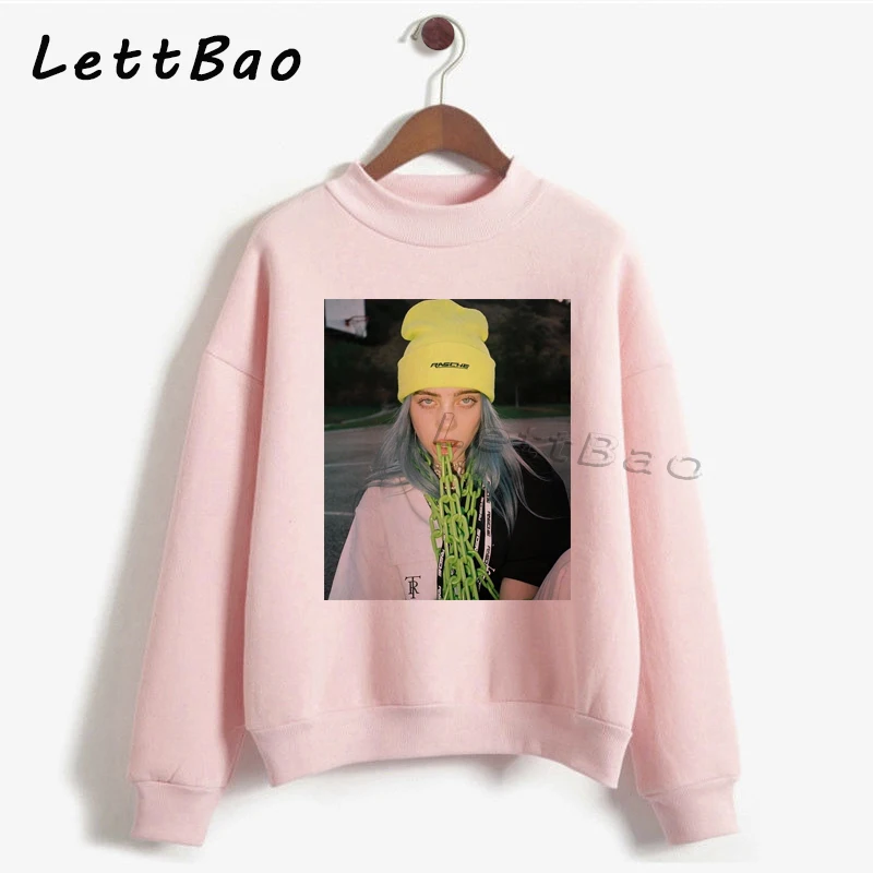 Billie Eilish толстовки свитер уличная Эстетическая Готическая Moletom Feminino Ullzang Harajuku на заказ Женская толстовка Femme 90s