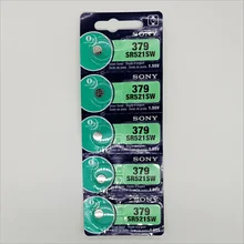 Оригинальные подлинные SR521SW/379/AG0 часы 1,55 в оксид серебра кнопка батареи 521A LR521