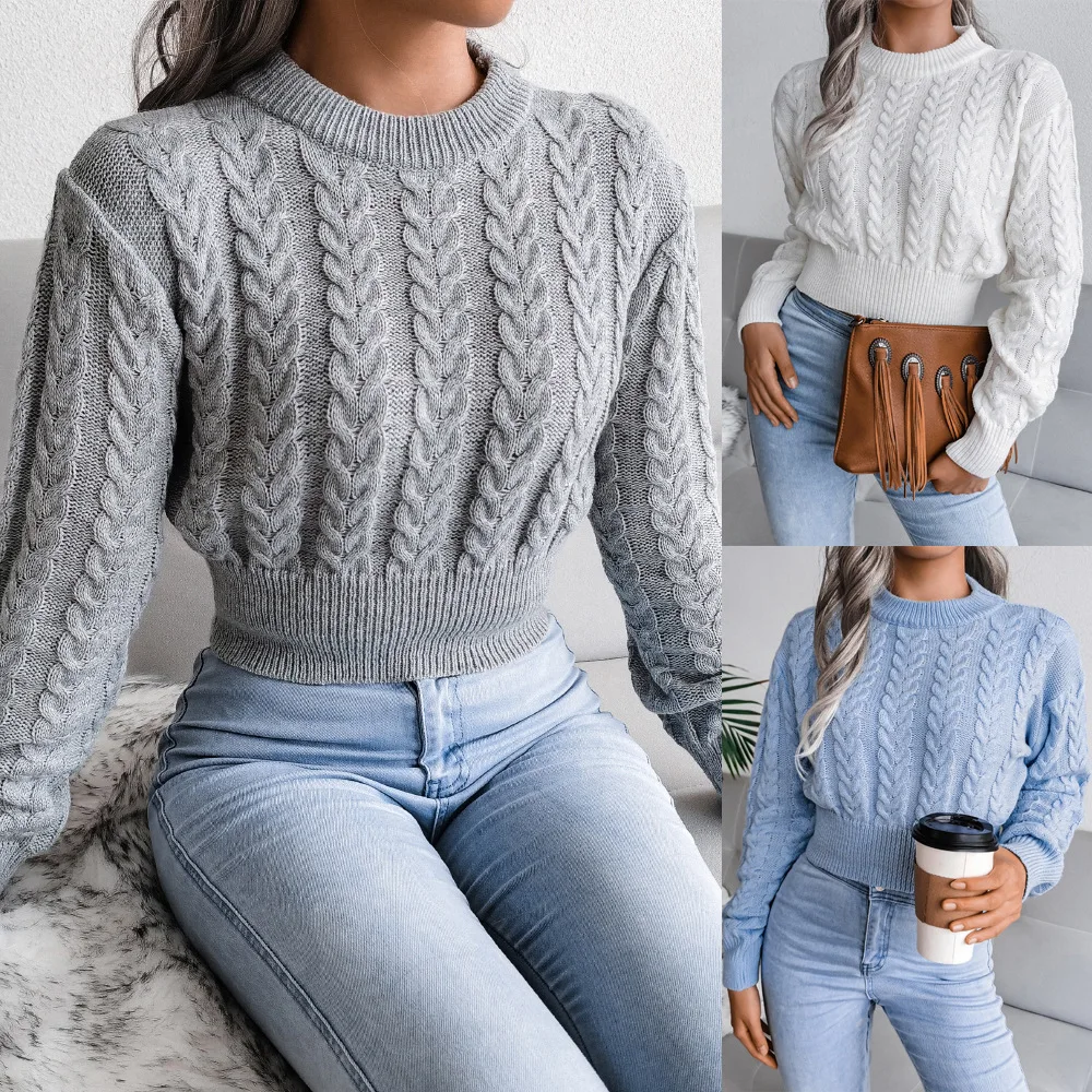 Slim Waisted Knitted Sweaters 1