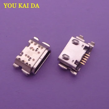 

100pcs Micro USB 5Pin Jack Connector socket Data charging port tail plug For Samsung Galaxy A01 A015 A015F/DS Mini USB Jack