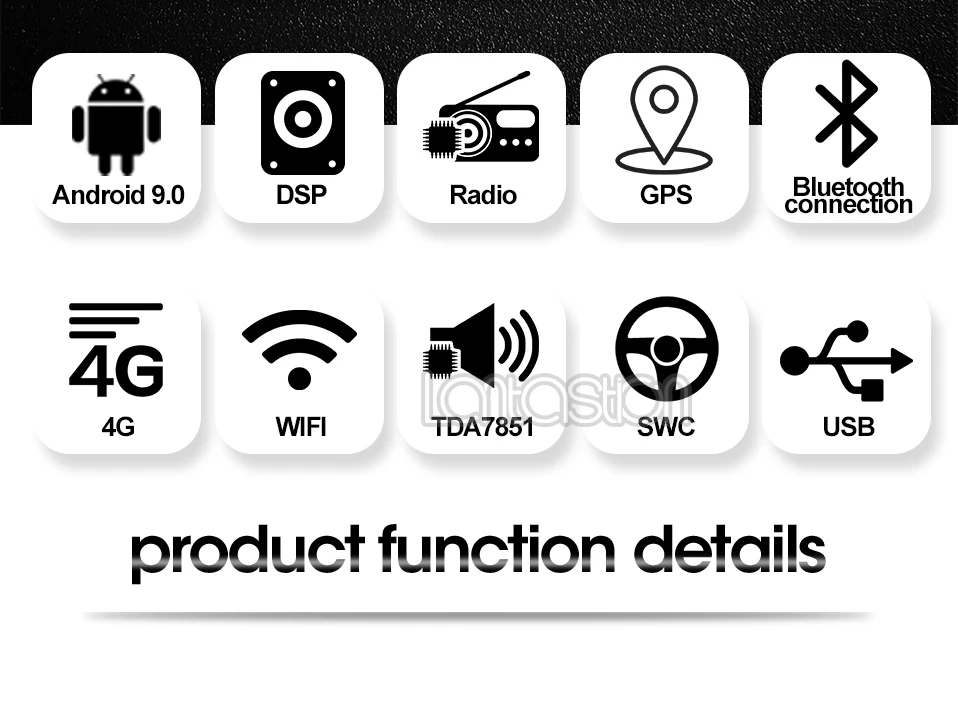 Best Android 9.0 car dvd gps player for hyundai Tucson ix35 2018 car dvd gps navigation raido video  player 1 din car stereo 1