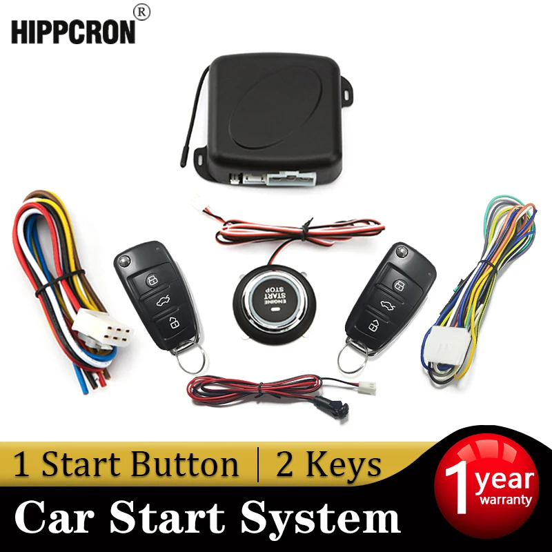 Hippcron Central Door Lock Car Remote Control Keyless Entry Push Start System With Door Window Trunk Control Function Universal car door lock kit car remote central kit car remote door lock kit