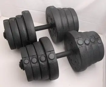 

Hot sale of solid cast iron adjustable dumbbells, dumbbells weight of 15kg per set
