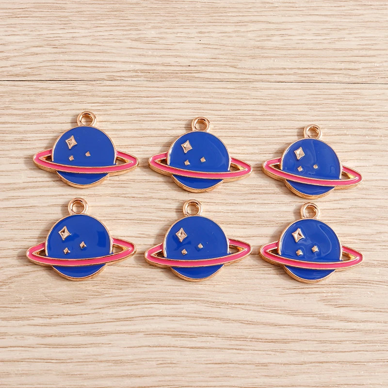 10pcs/lot Enamel Alloy Enamel Charms for Jewelry Making Cute Moon Star Sun Charms Pendant for DIY Necklaces Earrings Accessories