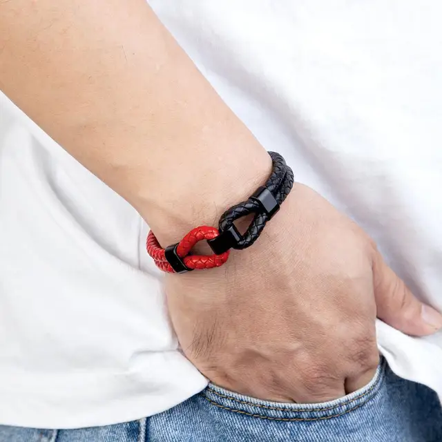 Franklin Leather Bracelet - Image 4