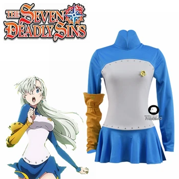 

Anime The Seven Deadly Sins Elizabeth Liones Dress Uniform Outfit Anime Cosplay Costumes