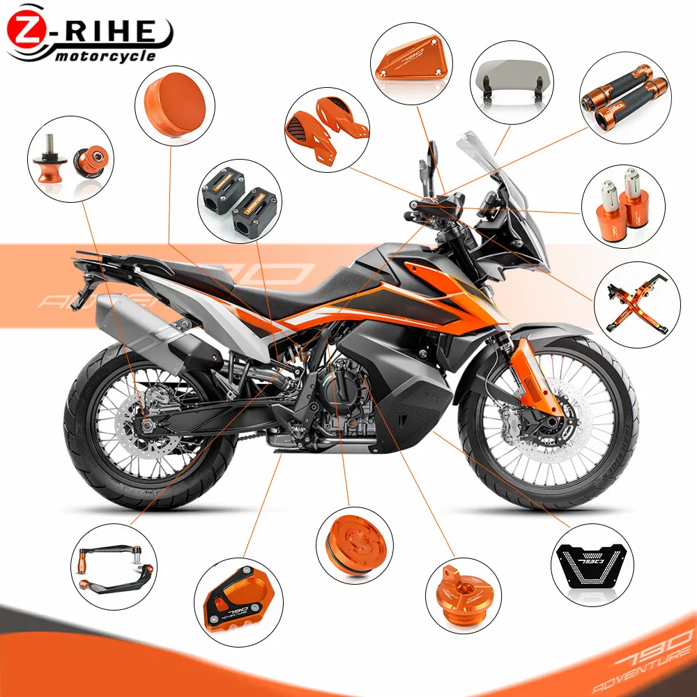 

Motorcycle Accessories Engine Guard Cover FLUID RESERVOIR Oil Filter Cap windshield for KTM 790 ADVENTURE 790ADVENTURE 2019-