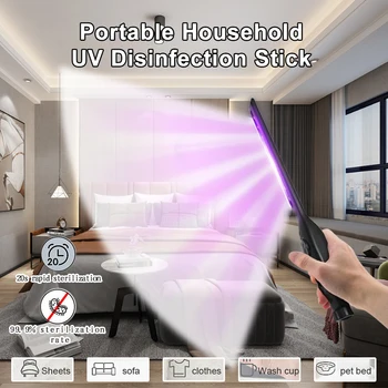 

Portable Household UV Disinfection Stick Sanitizer 30 LED Antibacterial Light