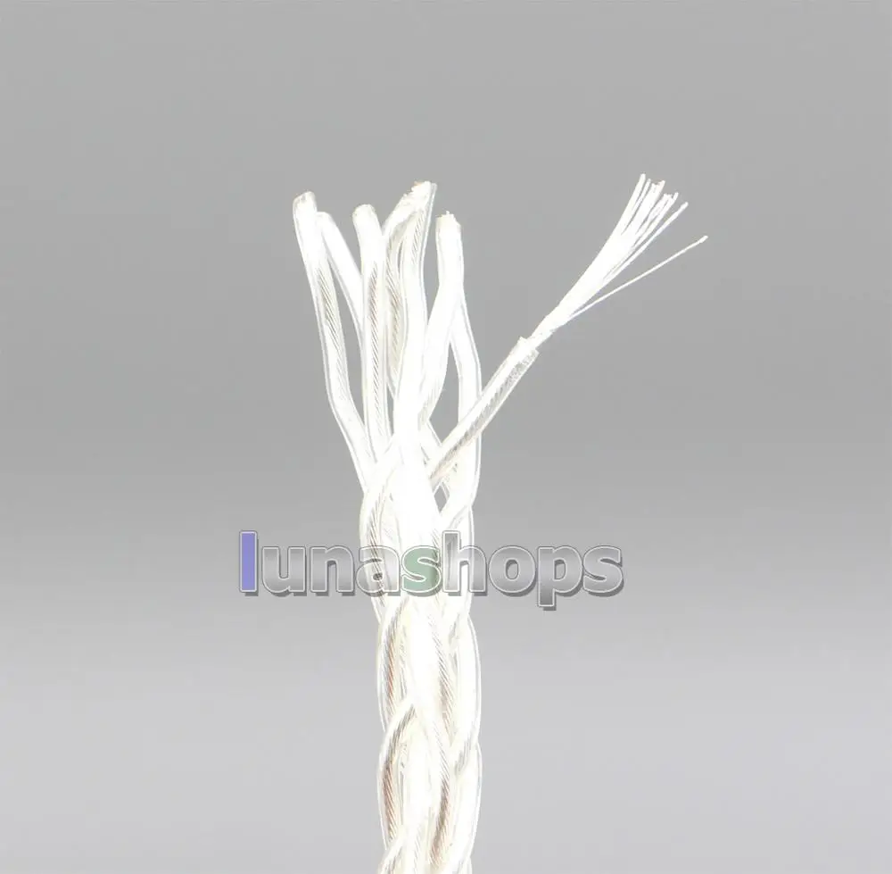 LN006513 1,25 м 8 ядер 19*0,1 мм посеребренные 7N OCC наушники для наушников DIY пользовательский ПВХ изоляционный слой кабель(не Telf
