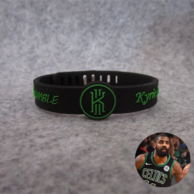 Баскетбольная звезда NBA Green Army 11 Kyrie Irving спортивный силиконовый гелевый браслет на запястье для фанатов украшения