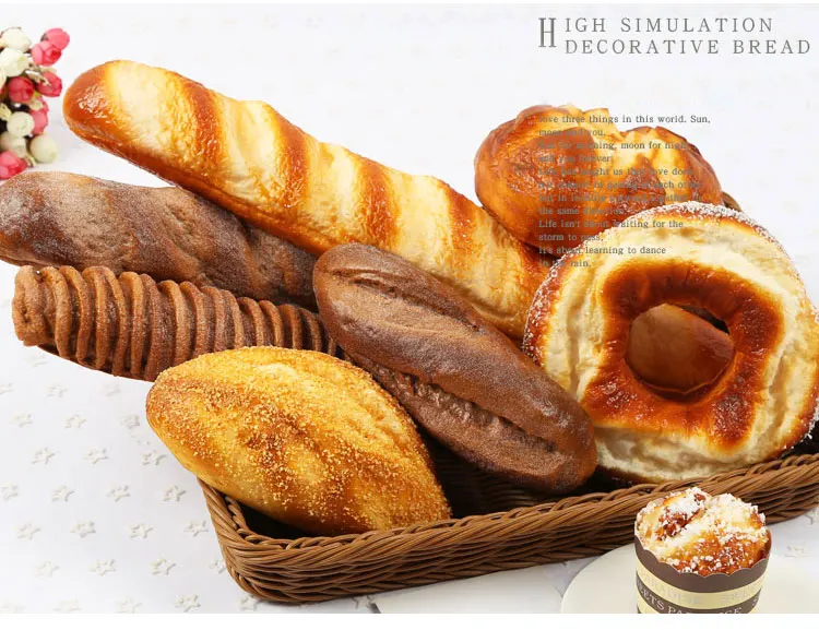 Искусственное пирожное искусственный хлеб мягкий хлеб праздничные вечерние поставки искусственные продукты имитационный хлеб модель фотография поддельный хлеб