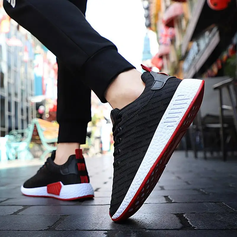 Men Running Shoes Casual Mesh Sneakers Outdoor Sport Shoes Breathable White Jogging Shoes Comfortable Shoe chaussure homme