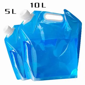 

5L/10L Outdoor Foldable Collapsible Drinking Water Bag Car Water Carrier Container for Emergency rescue Outdoor Camping Hiking