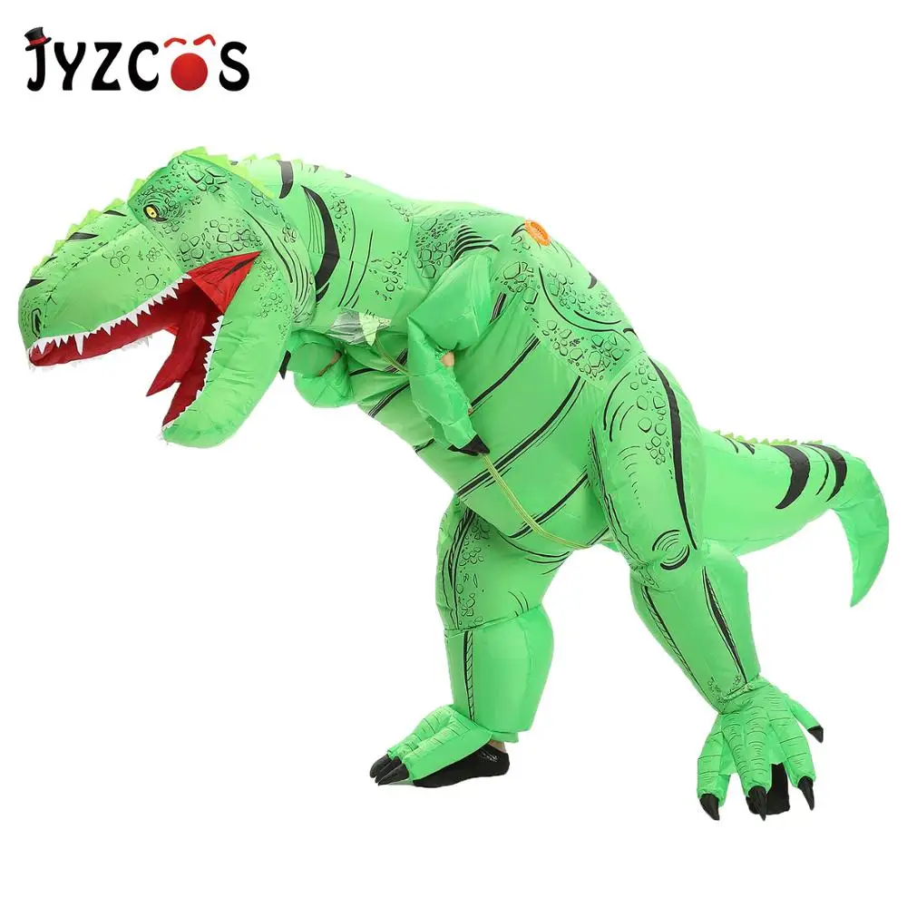 JYZCOS надувной костюм динозавра T REX костюмы наездника Пурима карнавальный костюм на Хэллоуин для мужчин, женщин и детей