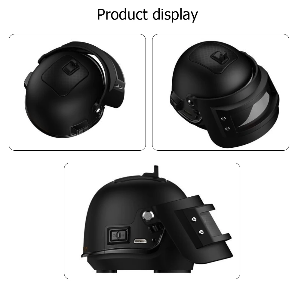 Шлем форма беспроводной маленький Bluetooth динамик PUBG 98K портативный Bluetooth динамик металлический уровень 3 шлем динамик