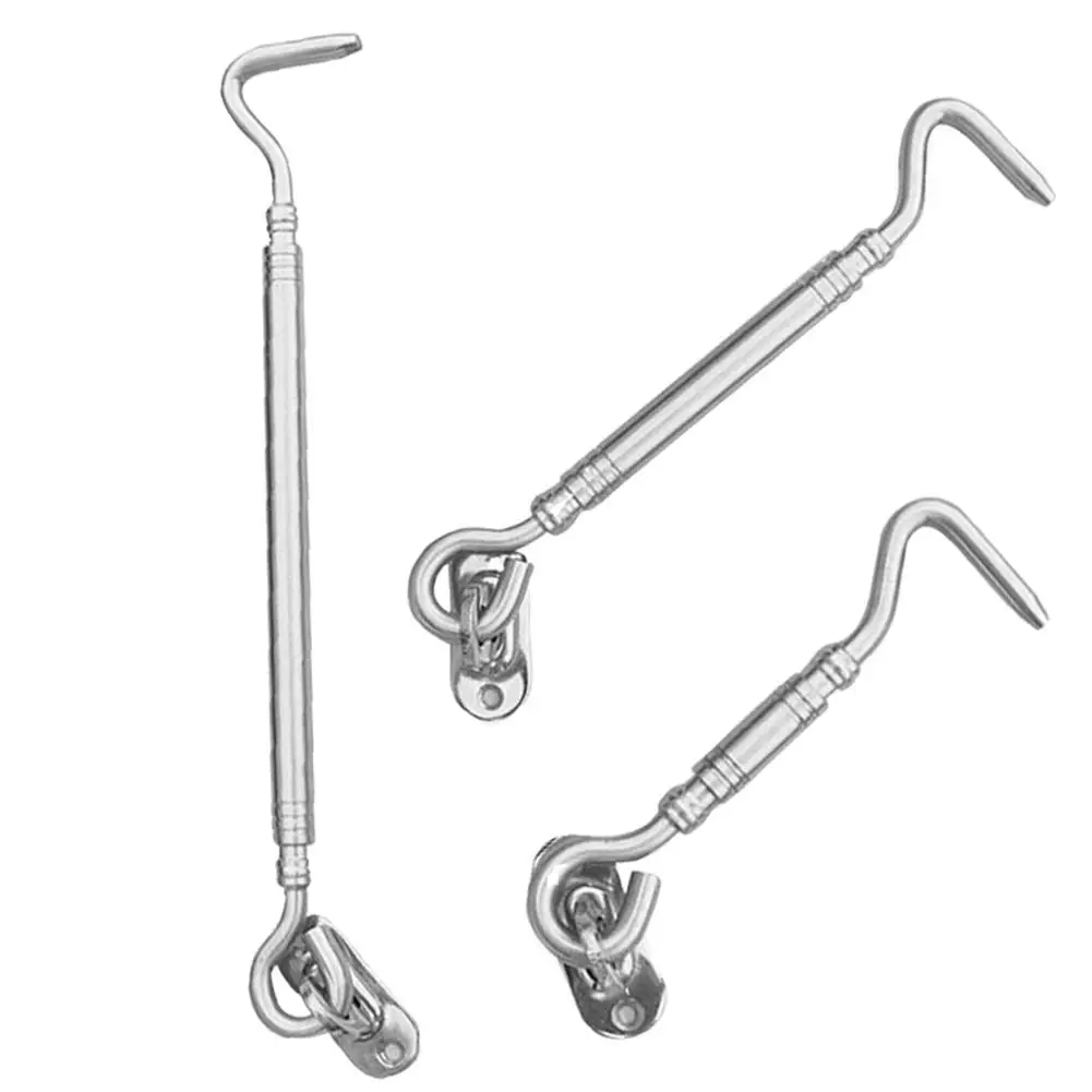 

new Thicken Stainless Steel Cabin Hook Eye Latch Lock Shed Gate Door Catch Holder Easy to Install Durable Solid Thicken Portable