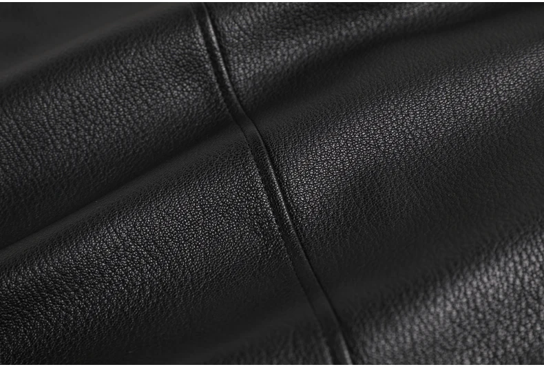 AYUNSUE Genuine Leather Jacket Men Deerskin Leather Coat Natural Mink Fur Lining Winter Luxury Mens Mink Coats 021 KJ3808