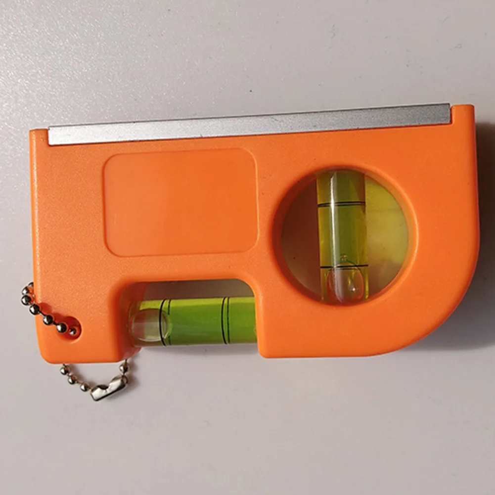 ABS Bubble Clamp Keychain Practical Measuring Mini Professional Woodworking Easy Operate Magnetic Base Accurate Level Ruler