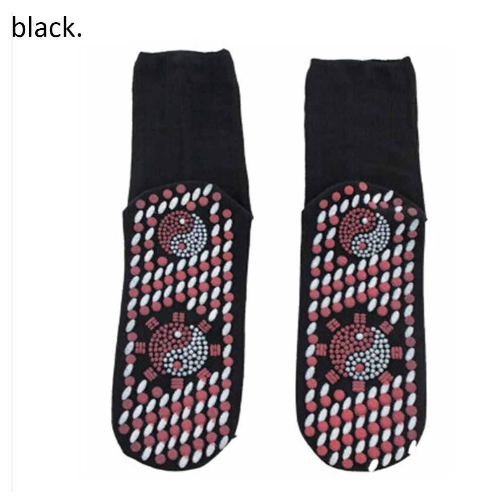 Синий Турмалиновые Самонагревающиеся Носки с подогревом для женщин Mem Health Heated Socks Магнитная терапия удобные - Цвет: Синий