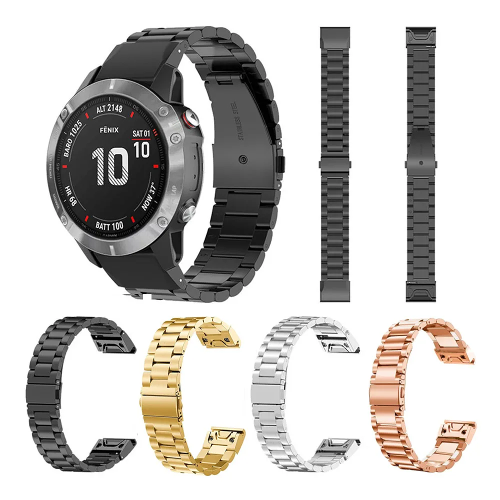 Premium Stainless Steel Band Wristband for Garmin Smartwatches - Easy Fit 20mm