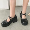 Rimocy-chaussures à talons hauts noirs pour femmes, chaussures en cuir verni, bout rond, nouvelle collection 2022 ► Photo 2/6