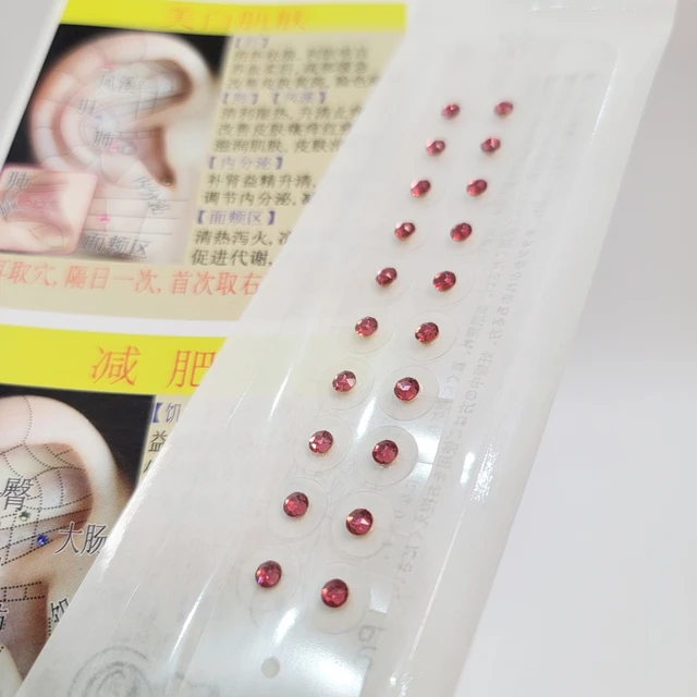 16 Faceted Crystal Gem Stone Magnetic Bead Clear Tape Auricular Sticker Ear  Seeds Ear Acupressure - Ear Care - AliExpress