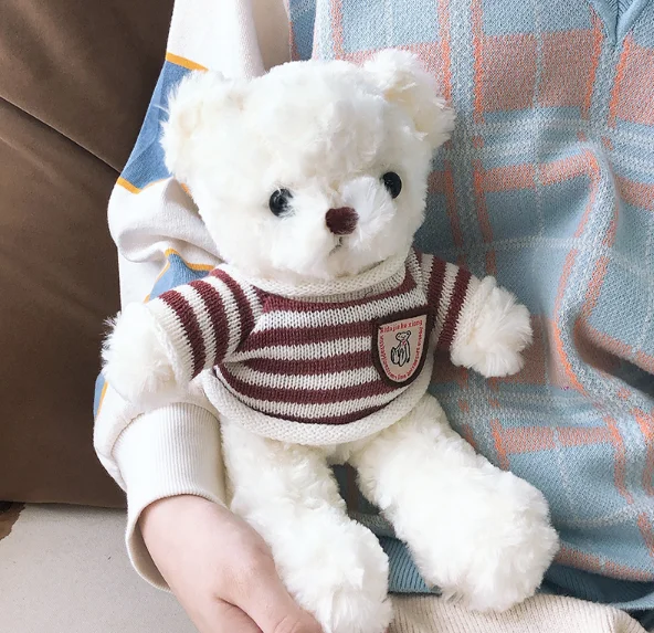 Teddy bear multi-color optional Father's Day gift plush toy sweet cute girl sleep pillow graduation dolls J05