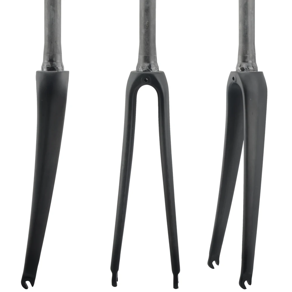 Bicycle Road Bike Fork Carbon Fiber Tapered Front 700C Cycling Parts UD Finish Glossy Matte 386g | Спорт и развлечения
