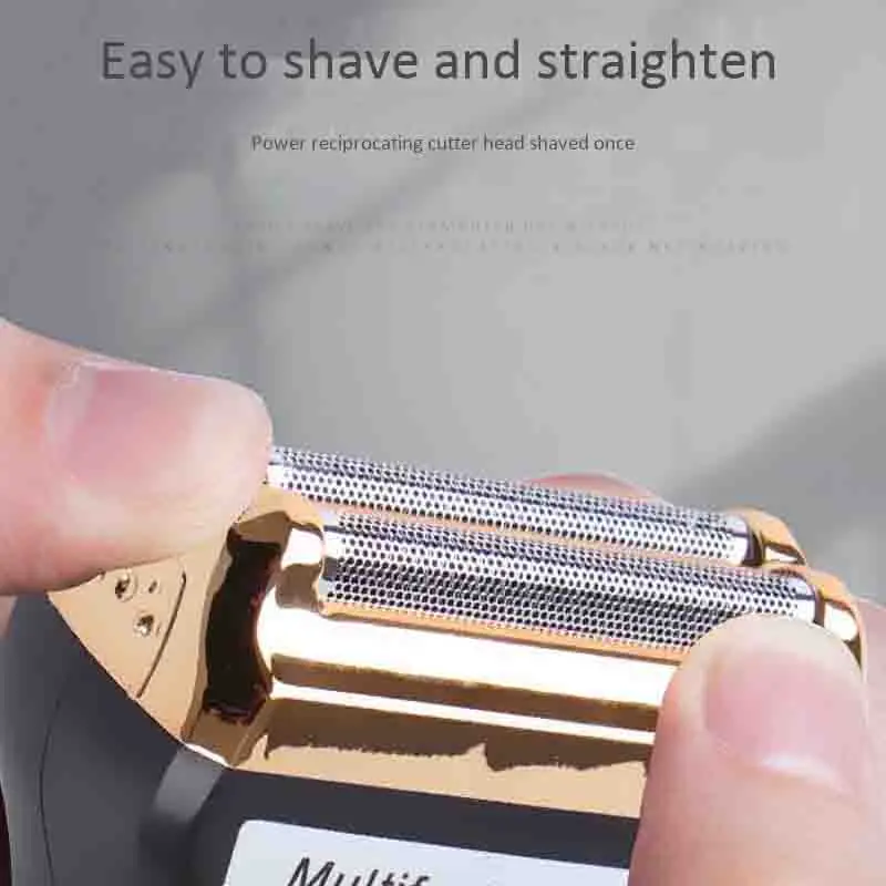 Surker Sk-903 Multifunction Shaver 3 in 1 Electric Reciprocating Razor Lcd Digital Hair Clipper Usb Charging Corner Nose Hair Tr