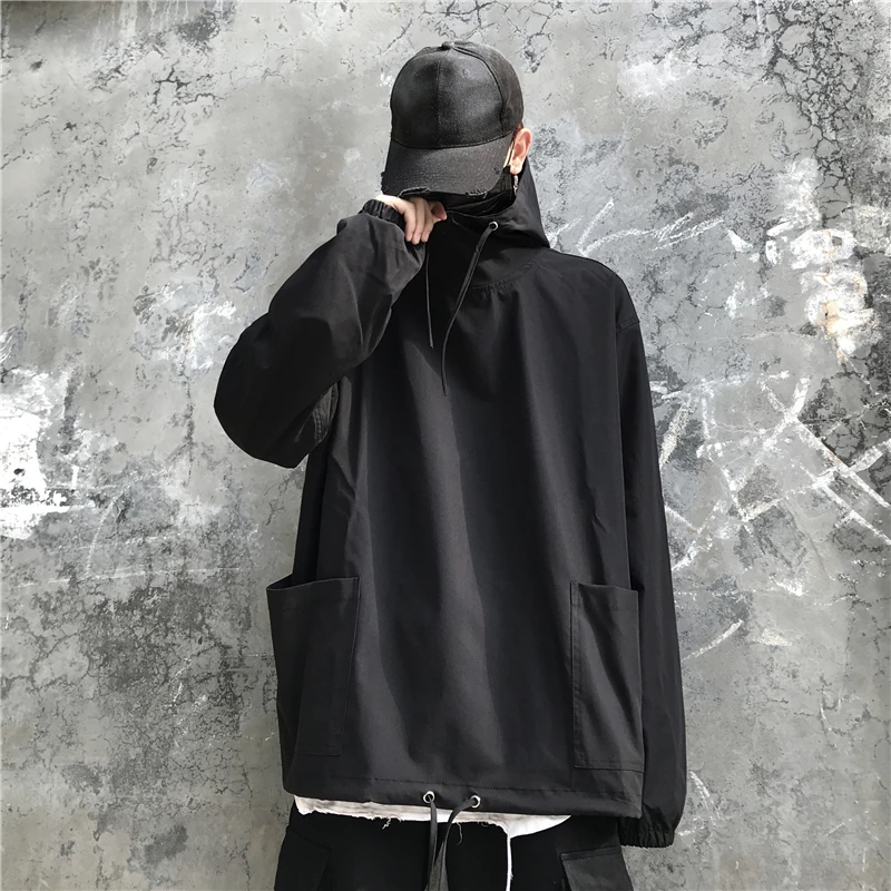 Neploe Осень Harajuku куртка с капюшоном Женская Для мужчин Винтаж Повседневная флисовая куртка для мужчин, с длинным рукавом, уличные, тонкая верхняя одежда 55056