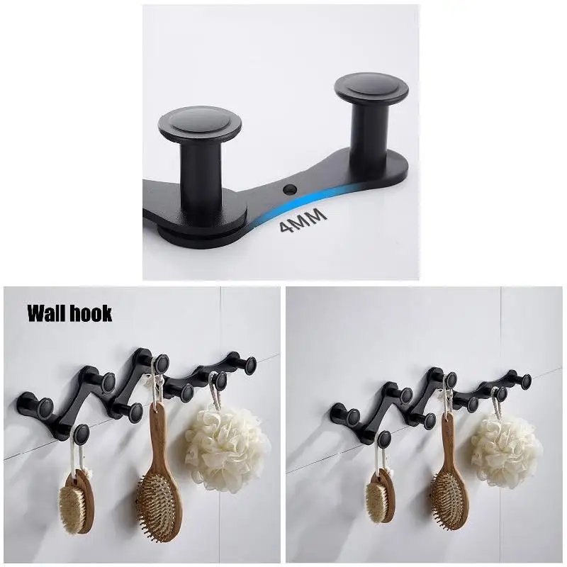 

Expandable Towel Rail Hooks Hanger Adjustable Aluminum Wall Mounted Rack SDF-SHIP