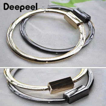

Deepeel 2/4pcs 10cm Bag Metal Handles Accessories Female Handbag Strap Handle Buckles DIY Luggage Crafts Replace Parts Hardware