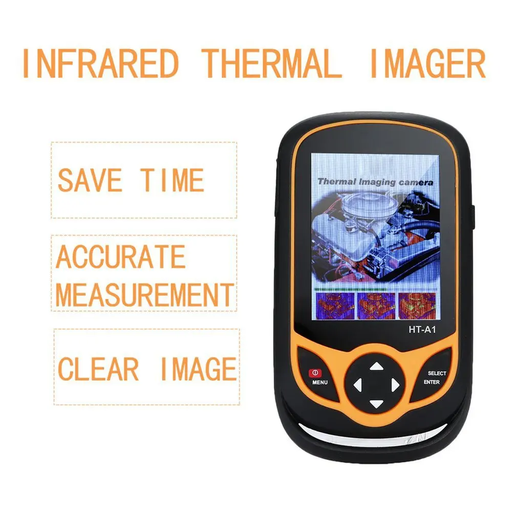 3.2 inch Full View TFT Screen Infrared Thermometer Thermal Imager 0.3MP Camera Detector for Outdoor Hunting YK-A1