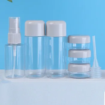 

8pcs For Cosmetic Spray Container Non Toxic Perfume Atomizer Portable Transparent Refillable PVC Empty Home Travel Bottle Set