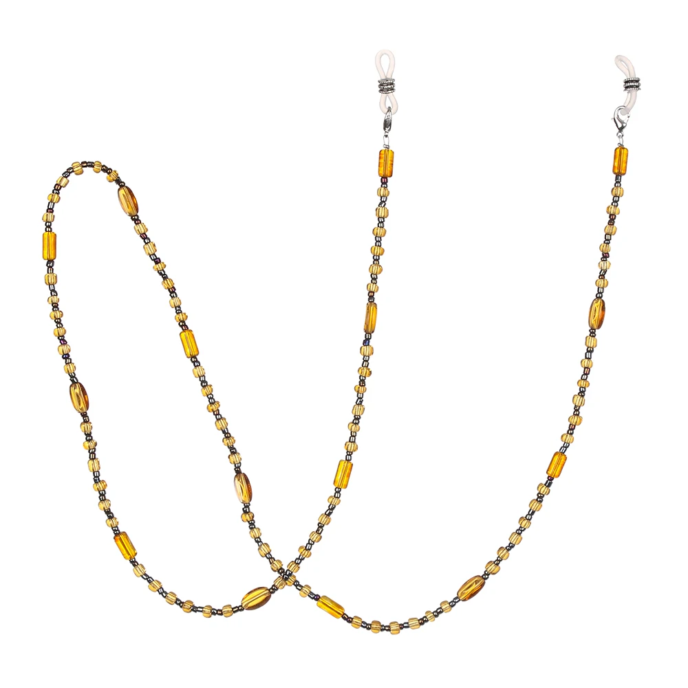 1Pc Retro Eyewears Cord Holder neck strap Rope Fashion Chic Womens Eyeglass Chains Sunglasses Reading Beaded Resin Glasses Chain - Цвет: B