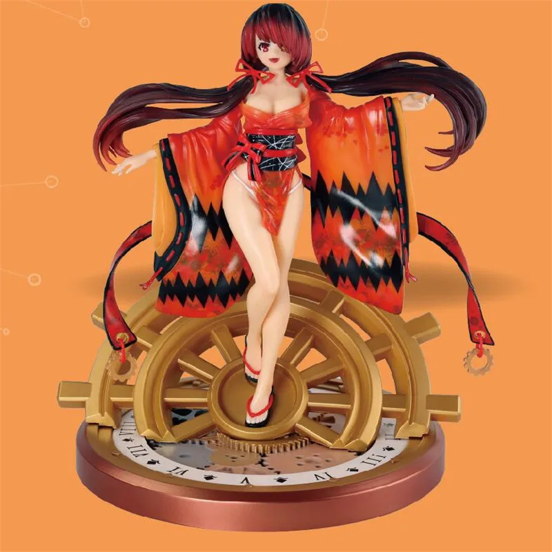 26 см аниме Дата A Live Tokisaki Kurumi кимоно Ver халат кошмар 1/7 GK ПВХ фигурка Коллекция Модель игрушки M3631