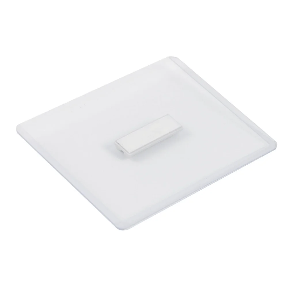 Clear Hard Pvc Sleeve Name Tag Badges with Maget Backing | Дом и сад