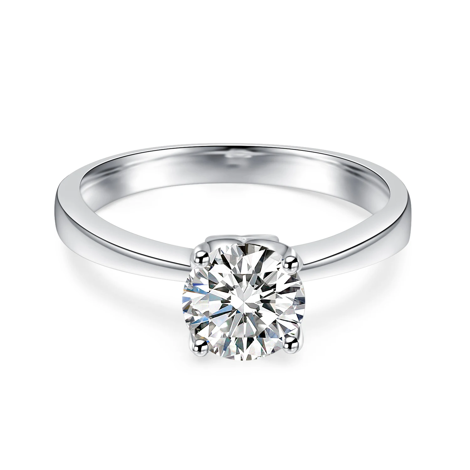 Starsgem драгоценный камень 925 серебряные серьги 18k с позолотой 1ct GH Муассанит кольцо