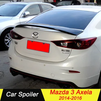 

UBUYUWANT For Mazda 3 Axela 2014-2016 ABS Spoiler tail wing decoration rear trunk spoiler rear wing for mazda 3 axela