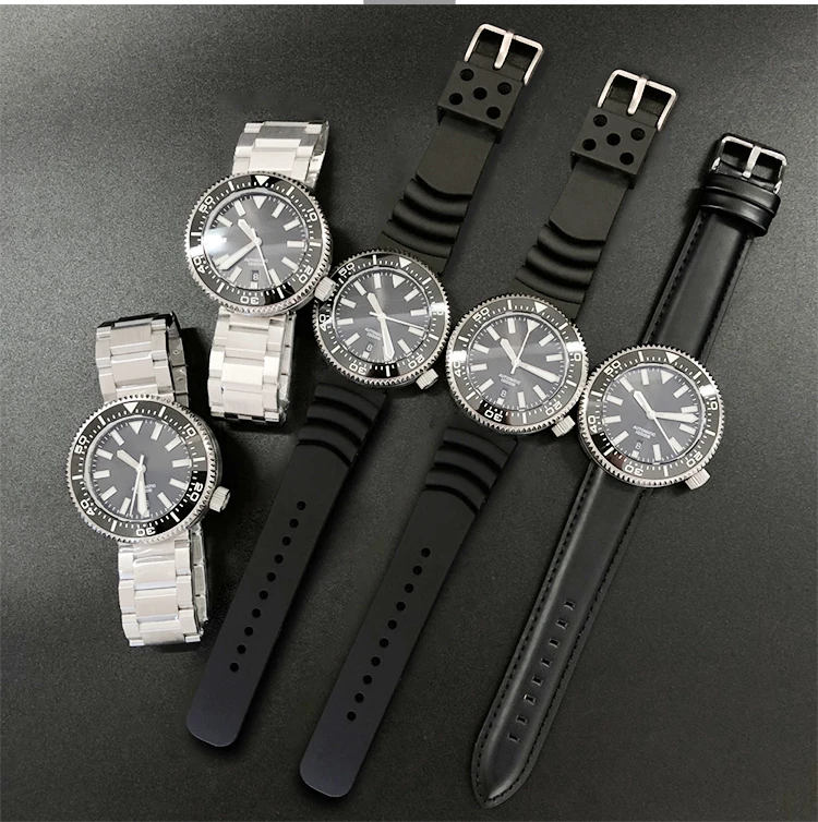 com pulseira de aço inoxidável e vidro