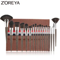 ZOREYA 18Pcs Makeup Brushes Professional Synthetic Make Up Brush Set Powder Foundation Lip Eye shadow Cosmetic Tools Kit ZOREYA 18Pcs Makeup Brushes Professional Synthetic Make Up Brush Set Powder Foundation Lip Eye shadow Cosmetic Tools Kit