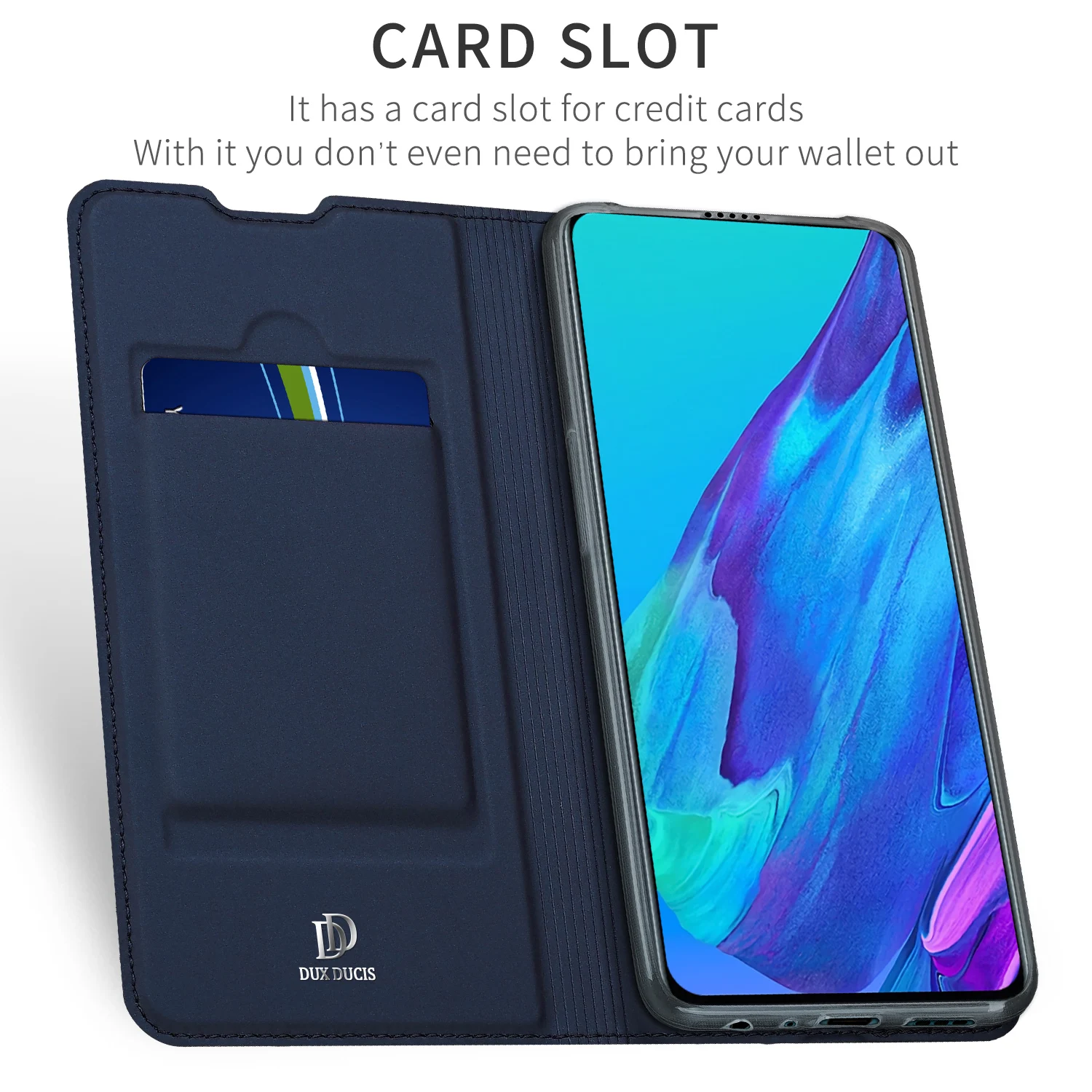 Чехол-книжка для OPPO Reno 2 с отделением для карт, чехол-кошелек с подставкой из искусственной кожи и ТПУ, Мягкий бампер, защитный чехол, сумка для мобильного телефона